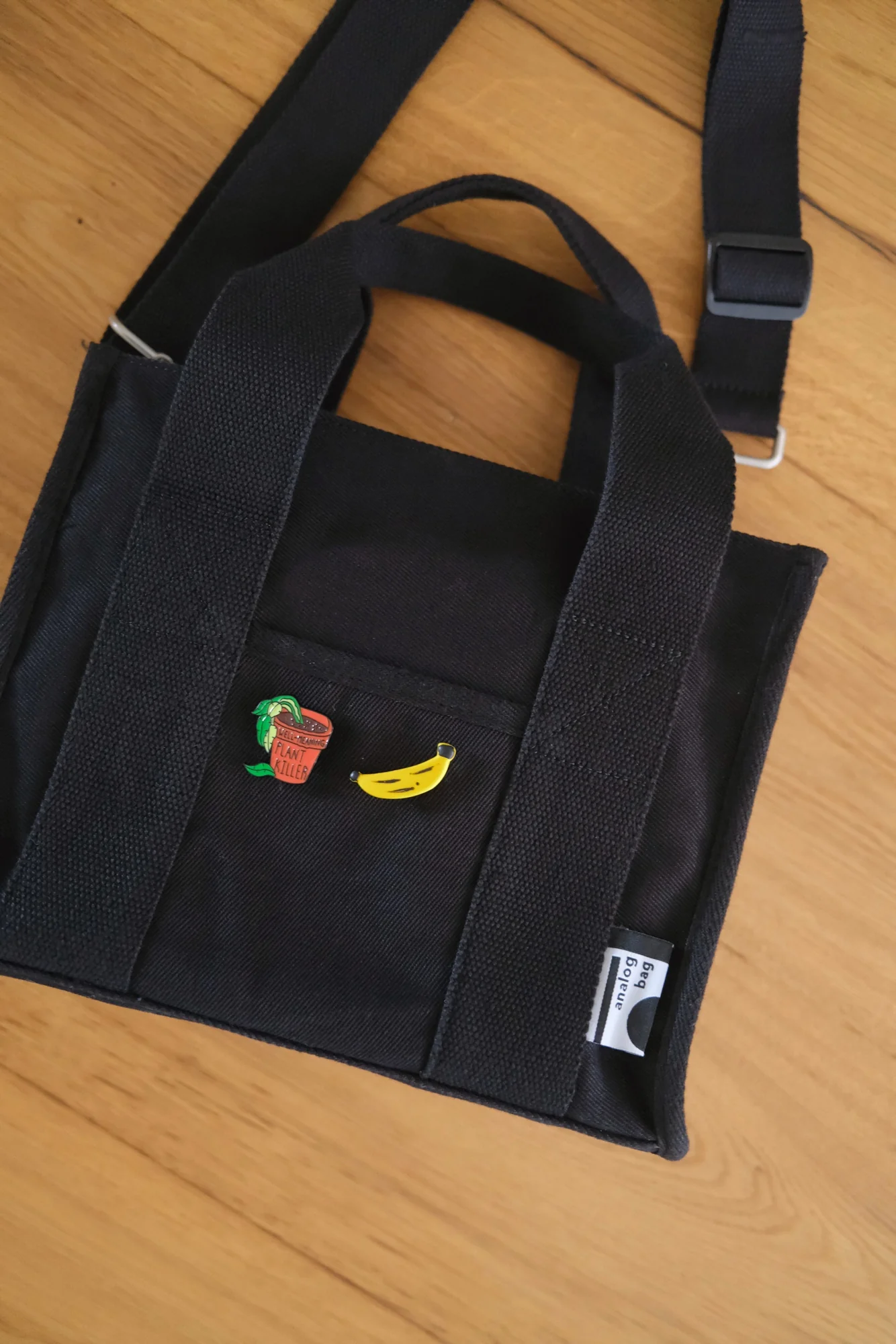 The Black Analog Medium Tote Bag - Image 12