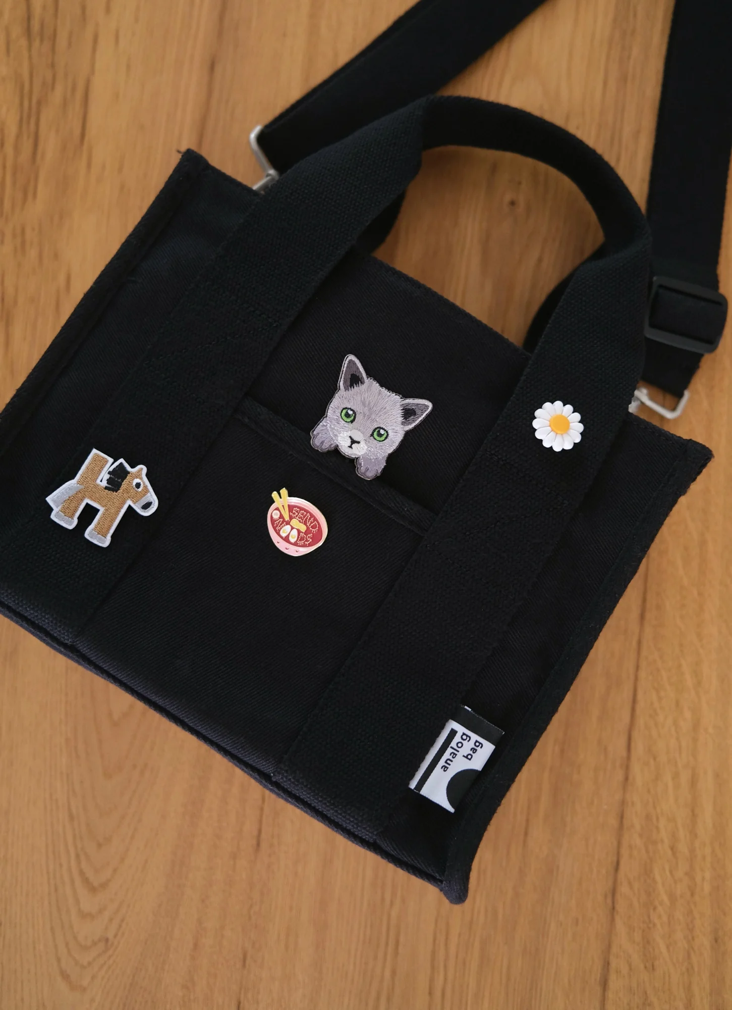 The Black Analog Medium Tote Bag - Image 15